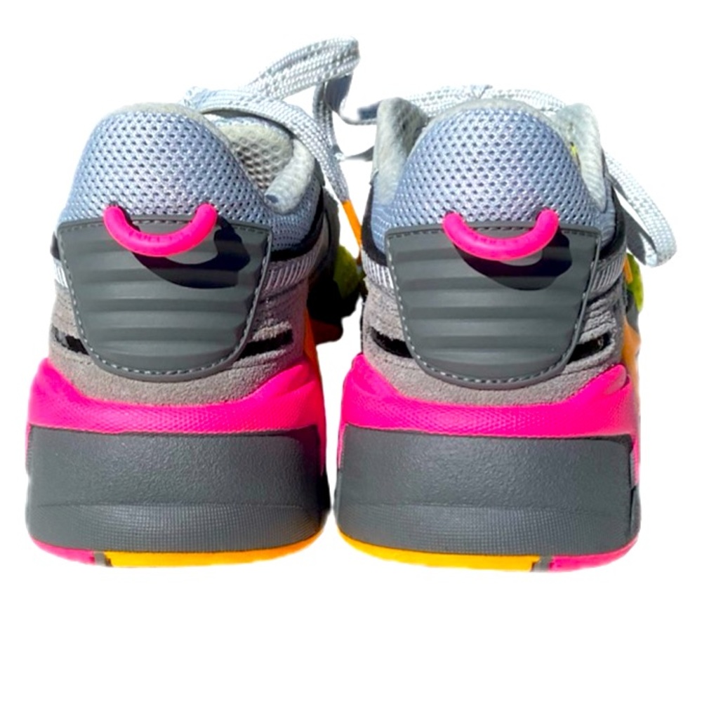 PUMA RS-X Highlighter Jr ‘High Rise Ultra Grey-Flou Pink’ Size 4.5 - Picture 12 of 12